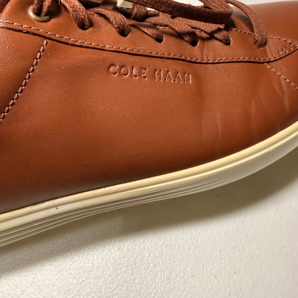 Cole Haan Grand Crosscourt Leather Sneakers Brown British Tan C36924 Mens 9 M - Picture 11 of 12